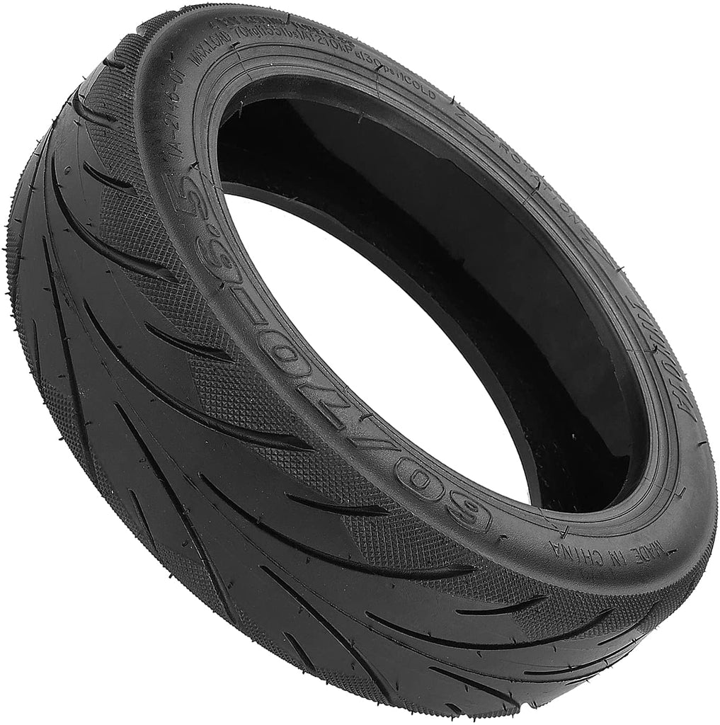 Pneu Tubeless Pour Trotinette Électrique 60/70-6.5 - Compatible Ninebot Max G30, Smartgyro K2 - Jante 6.5" - Adhérence Sol/Pluie - 9